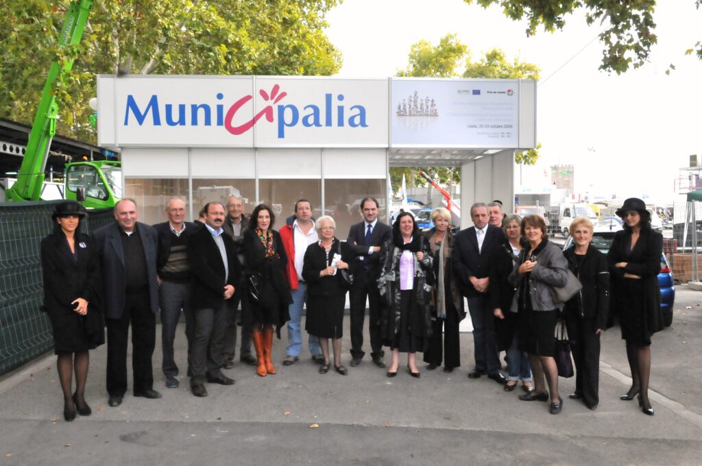 Visita de una delegación de alcaldes franceses a Municipàlia 2009.